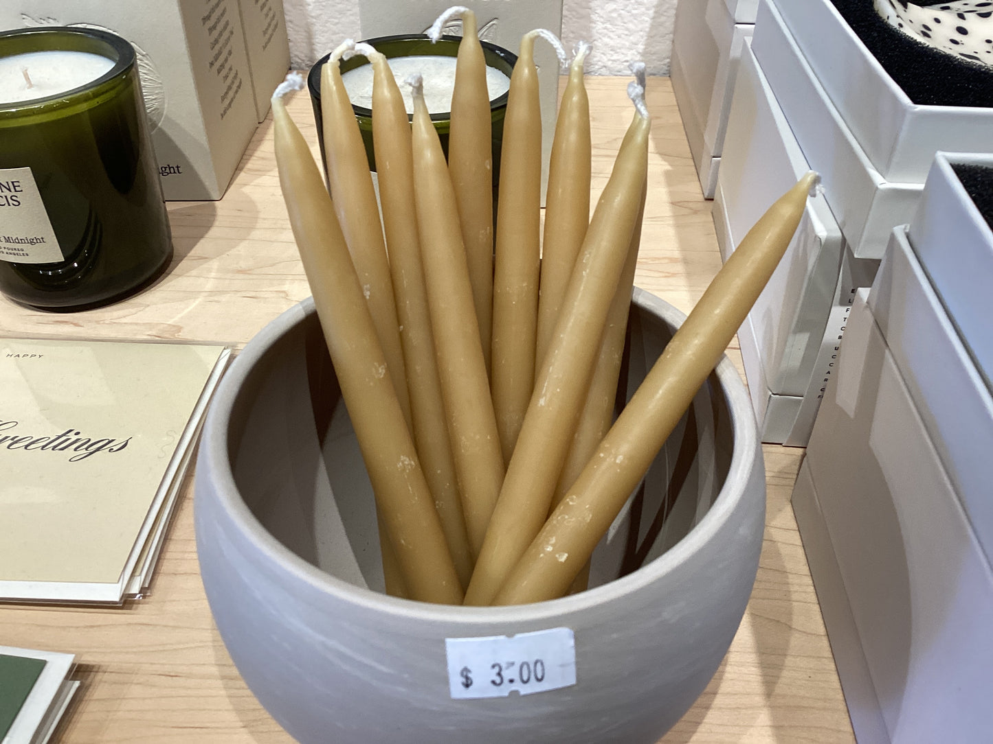 Beeswax Candle 1/2”