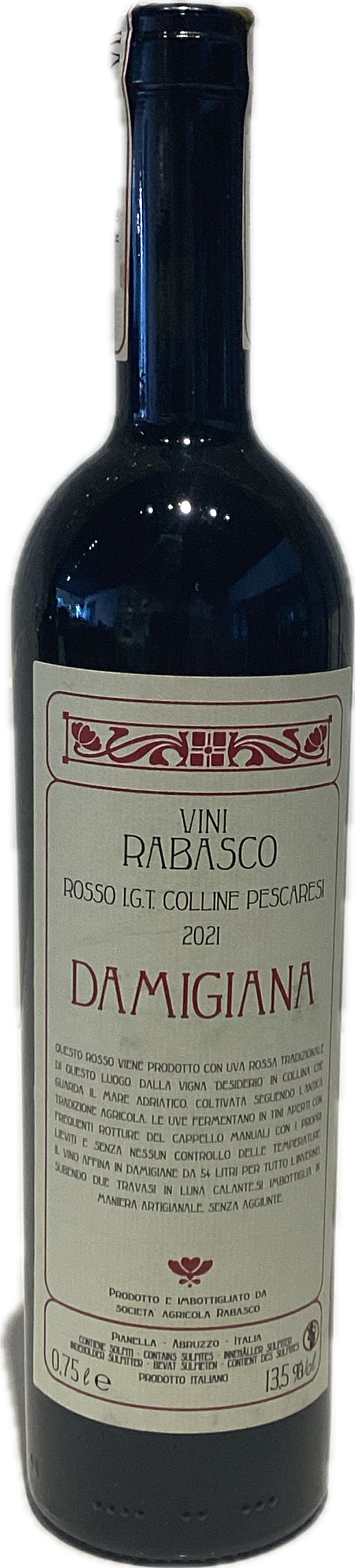 Vini Rabasco Damigiana Rosso 2021