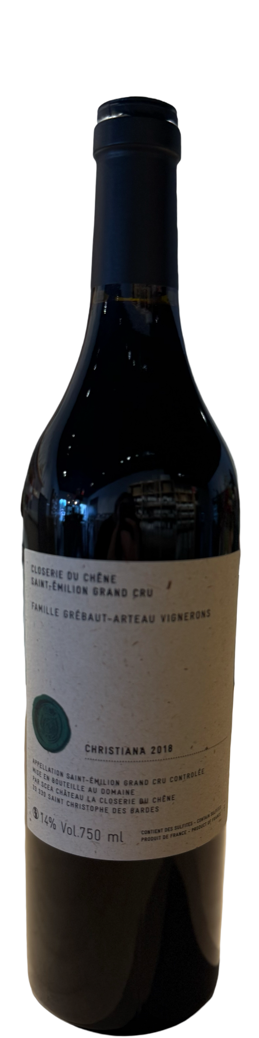 Closerie Du Chene Saint-Emilion Grand Cru "Christiana" 2018